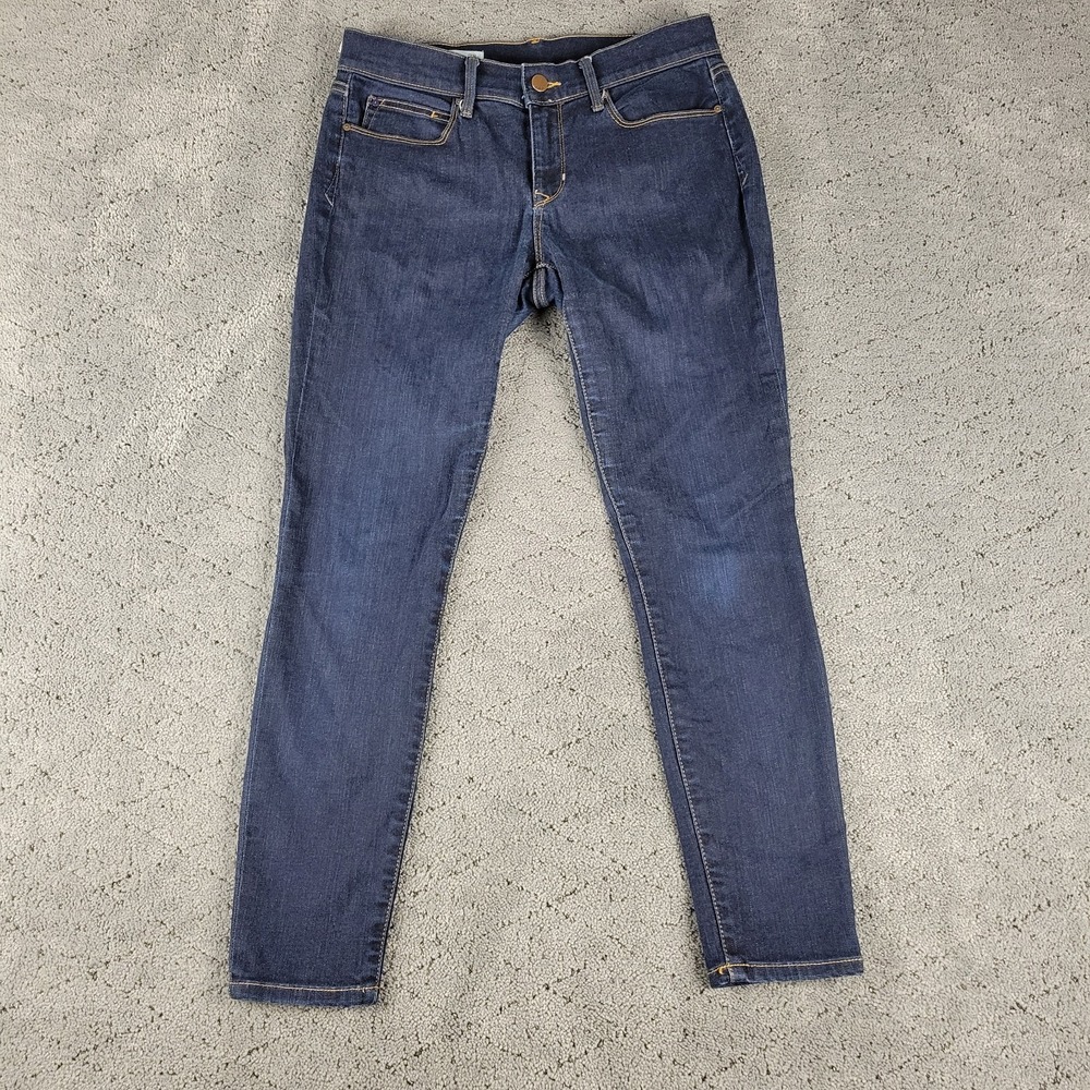Gap 1969 Legging Jean Womens 28S Blue Dark Wash Mid Rise Slimming Stretch‎